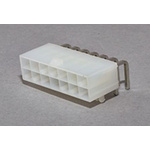 Molex Mini-Fit Jr. Series Right Angle Through Hole PCB Header, 14 Contact(s), 4.2mm Pitch, 2 Row(s), Shrouded