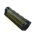 Samtec LSS Series Horizontal Surface Mount PCB Header, 80 Contact(s), 0.635mm Pitch, 2 Row(s), Shrouded