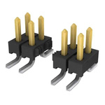 Samtec TMM Series Vertical Surface Mount Pin Header, 6 Contact(s), 2.0mm Pitch, 2 Row(s), Unshrouded