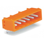 Wago 231 Series Series Angled PCB Header, 10 Contact(s), 5.08mm Pitch, 1 Row(s)