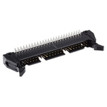 Hirose HIF3B Series Right Angle Through Hole PCB Header, 50 Contact(s), 2.54mm Pitch, 2 Row(s), Shrouded
