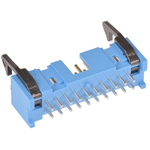 TE Connectivity AMP-LATCH Series Straight Through Hole PCB Header, 20 Contact(s), 2.54mm Pitch, 2 Row(s), Shrouded