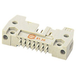 Harting SEK 18 Series Straight Through Hole PCB Header, 20 Contact(s), 2.54mm Pitch, 2 Row(s), Shrouded