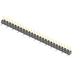 Samtec TSM Series Straight Surface Mount Pin Header, 25 Contact(s), 2.54mm Pitch, 1 Row(s), Unshrouded