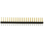 Samtec TSW Series Straight Through Hole Pin Header, 44 Contact(s), 2.54mm Pitch, 2 Row(s), Unshrouded