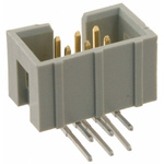 Harting SEK 18 Series Right Angle Through Hole PCB Header, 6 Contact(s), 2.54mm Pitch, 2 Row(s), Shrouded