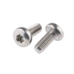 RS PRO, M2.5 Pan Head, 6mm Stainless Steel Torx A2 304
