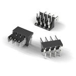 Wurth Elektronik WR-FAST Series Right Angle PCB Header, 6 Contact(s), 5.08mm Pitch, 1 Row(s), Shrouded