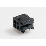 Molex Micro-Fit 3.0 Series Right Angle Through Hole PCB Header, 4 Contact(s), 3.0mm Pitch, 2 Row(s), Shrouded
