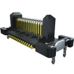 Samtec FT5 Series Vertical PCB Header, 15 Contact(s), 0.5mm Pitch, 2 Row(s), Shrouded