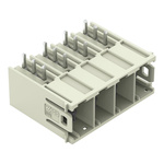 Wago 832 Series Angled PCB Mount PCB Header, 4 Contact(s), 10.16mm Pitch, 1 Row(s), Shrouded