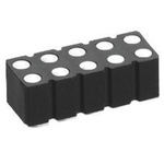 Preci-Dip Straight Surface Mount PCB Header, 10 Contact(s), 2.54mm Pitch, 2 Row(s), Shrouded