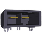 TE Connectivity Dynamic 5000 Series Right Angle Through Hole PCB Header, 2 Contact(s), 2.54mm Pitch, 1 Row(s), Shrouded