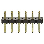 Samtec TLW Series Straight Through Hole Pin Header, 12 Contact(s), 2.54mm Pitch, 2 Row(s), Unshrouded