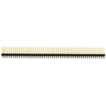 Samtec TSW Series Straight Through Hole Pin Header, 100 Contact(s), 2.54mm Pitch, 2 Row(s), Unshrouded