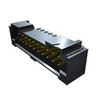 Samtec T2M Series Straight Surface Mount PCB Header, 20 Contact(s), 2.0mm Pitch, 2 Row(s), Shrouded