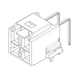 Molex CP-6.5 Series Right Angle Through Hole PCB Header, 2 Contact(s), 6.5mm Pitch, 2 Row(s), Shrouded