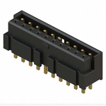 Samtec LS2 Series Straight Through Hole PCB Header, 20 Contact(s), 2.0mm Pitch, 1 Row(s), Shrouded