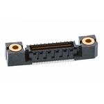 Samtec QMS Series Straight Surface Mount PCB Header, 52 Contact(s), 0.635mm Pitch, 1 Row(s), Shrouded