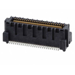 Samtec QMS Series Straight Surface Mount PCB Header, 52 Contact(s), 0.635mm Pitch, 1 Row(s), Shrouded