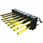 Samtec TSM Series Vertical Surface Mount Pin Header, 2 Contact(s), 2.54mm Pitch, 1 Row(s), Unshrouded