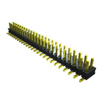 Samtec TMMH Series Right Angle Pin Header, 100 Contact(s), 2.0mm Pitch, 2 Row(s), Unshrouded