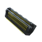 Samtec LSS Series Horizontal Surface Mount PCB Header, 80 Contact(s), 0.635mm Pitch, 2 Row(s), Shrouded