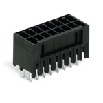 Wago 713 Series Series Straight PCB Header, 16 Contact(s), 5mm Pitch, 2 Row(s)