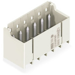 Wago 2092 Series Straight PCB Mount PCB Header, 5 Contact(s), 5mm Pitch, 1 Row(s), Shrouded
