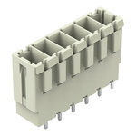 Wago 831 Series Straight PCB Mount PCB Header, 6 Contact(s), 7.62mm Pitch, 1 Row(s), Shrouded