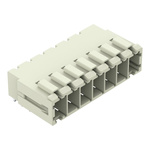 Wago 831 Series Angled PCB Mount PCB Header, 7 Contact(s), 7.62mm Pitch, 1 Row(s), Shrouded