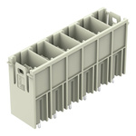 Wago 832 Series Straight PCB Mount PCB Header, 6 Contact(s), 10.16mm Pitch, 1 Row(s), Shrouded