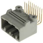 JAE MX34 Series Right Angle Through Hole PCB Header, 16 Contact(s), 2.2mm Pitch, 2 Row(s), Shrouded
