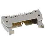 Harting SEK 18 Series Straight Through Hole PCB Header, 26 Contact(s), 2.54mm Pitch, 2 Row(s), Shrouded