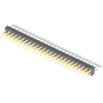 Samtec TSM Series Right Angle Surface Mount Pin Header, 50 Contact(s), 2.54mm Pitch, 2 Row(s), Unshrouded