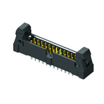 Samtec EHT Series Straight Through Hole PCB Header, 20 Contact(s), 2.0mm Pitch, 1 Row(s), Shrouded