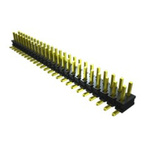 Samtec TMMH Series Straight Through Hole Pin Header, 10 Contact(s), 2.0mm Pitch, 2 Row(s), Unshrouded