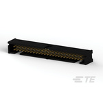 TE Connectivity AMP-LATCH Series Right Angle Through Hole PCB Header, 50 Contact(s), 2.54mm Pitch, 2 Row(s), Shrouded