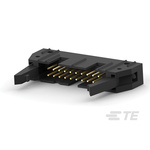 TE Connectivity AMP-LATCH Series Straight Through Hole PCB Header, 20 Contact(s), 2.54mm Pitch, 2 Row(s), Shrouded