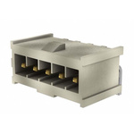 Samtec IPL1 Series Straight Through Hole PCB Header, 5 Contact(s), 2.54mm Pitch, 1 Row(s), Shrouded