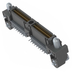 Samtec QMS Series Right Angle Surface Mount PCB Header, 104 Contact(s), 0.635mm Pitch, 1 Row(s), Shrouded