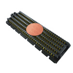 Samtec SEAM Series Straight PCB Header, 160 Contact(s), 1.27mm Pitch, 8 Row(s), Shrouded