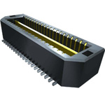 Samtec QTE Series Straight Surface Mount PCB Header, 80 Contact(s), 0.8mm Pitch, 2 Row(s), Shrouded