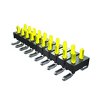 Samtec TMM Series Right Angle Pin Header, 12 Contact(s), 2.0mm Pitch, 2 Row(s), Unshrouded