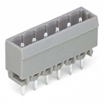 Wago 231 Series Series Straight PCB Header, 6 Contact(s), 5mm Pitch, 1 Row(s)