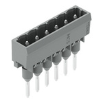 Wago 231 Series Straight Rail Mount Header, 6 Contact(s), 1.2mm Pitch, 1 Row(s), Unshrouded