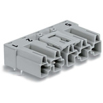 Wago 770 Series Angled PCB Mount PCB Header, 5 Contact(s), 10mm Pitch, 1 Row(s), Shrouded