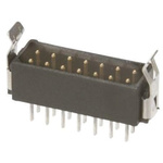 HARWIN Datamate L-Tek Series Straight Through Hole PCB Header, 34 Contact(s), 2.0mm Pitch, 2 Row(s), Shrouded