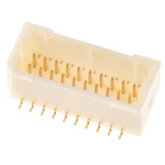 JST SHD Series Straight Surface Mount PCB Header, 20 Contact(s), 1.0mm Pitch, Shrouded