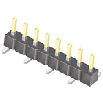Samtec TSM Series Straight Surface Mount Pin Header, 8 Contact(s), 2.54mm Pitch, 1 Row(s), Unshrouded